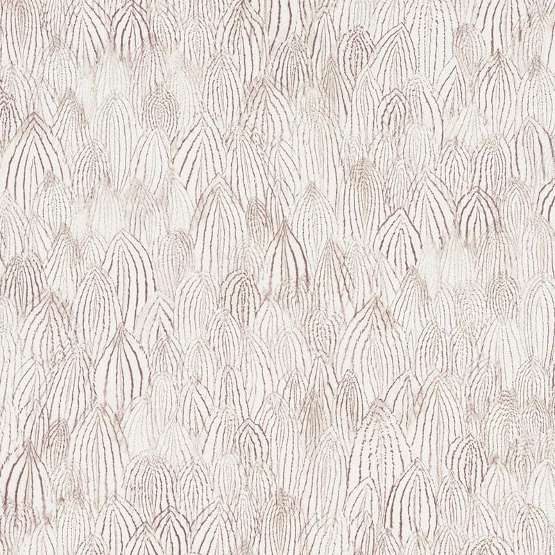 Schumacher Feathers Wallpaper / Brown