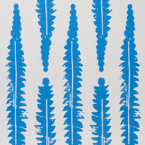 Schumacher Fern Wallpaper / Blue