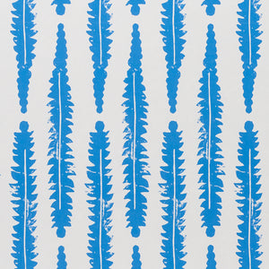 Schumacher Fern Wallpaper / Blue