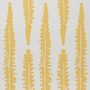 Schumacher Fern Wallpaper / Mustard