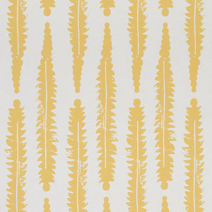 Schumacher Fern Wallpaper / Mustard