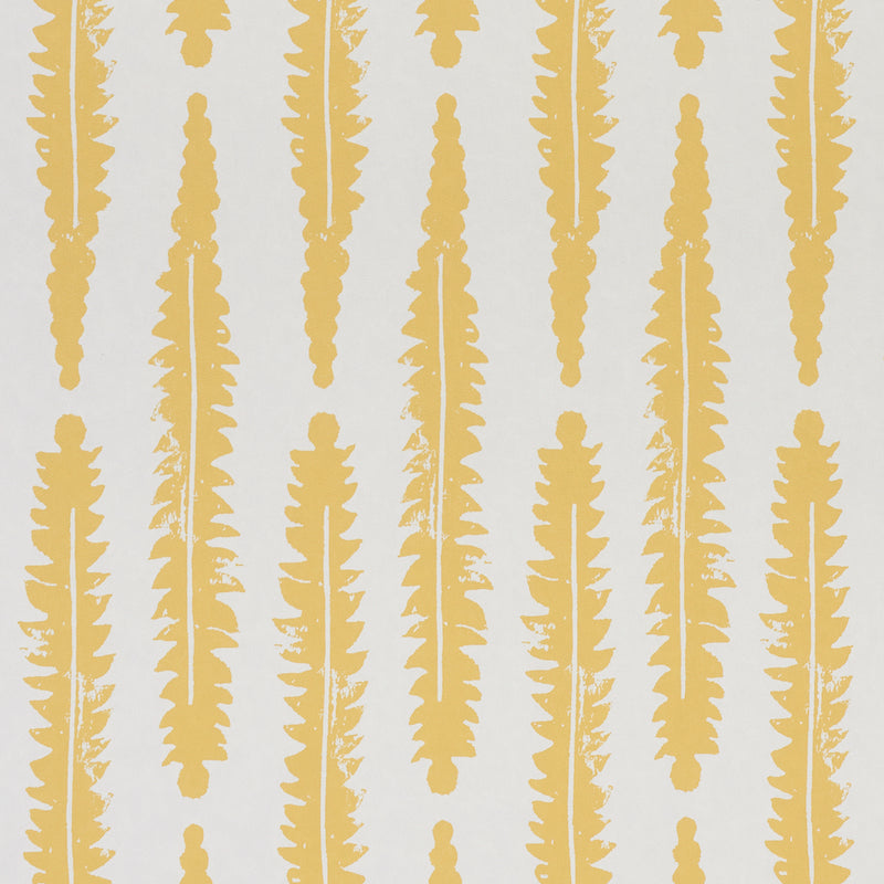 Schumacher Fern Wallpaper / Mustard