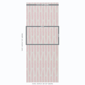 Schumacher Fern Wallpaper / Pink