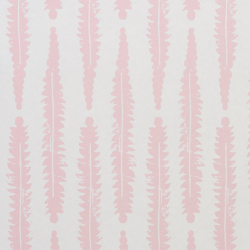 Schumacher Fern Wallpaper / Pink