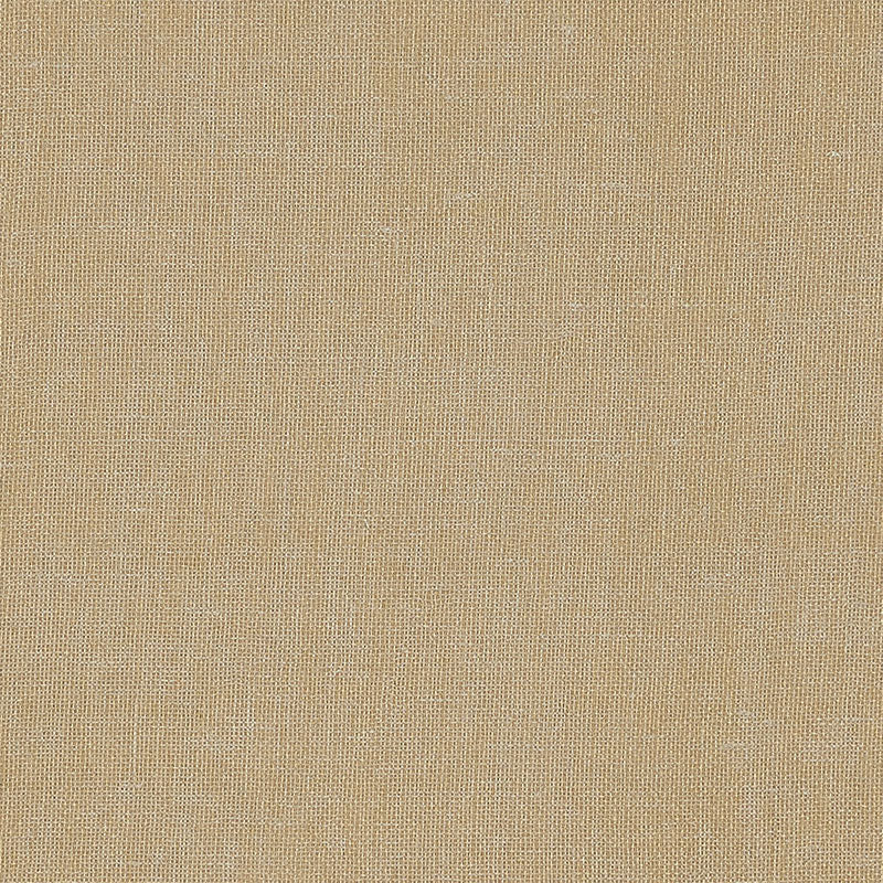 Schumacher Gilded Linen Wallpaper / Gold