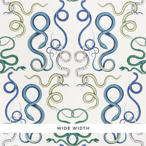 Schumacher Giove Wallpaper / Emerald & Sapphire