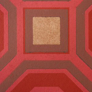 Schumacher Hanover Wallpaper / Ruby