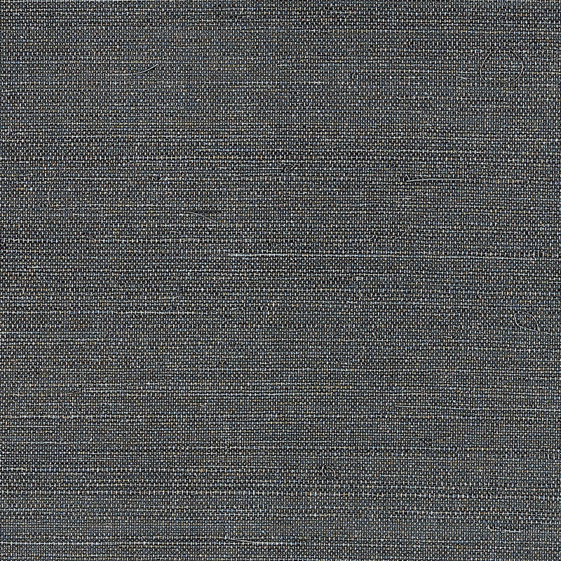 Schumacher Hemp Shimmer Wallpaper / Slate Shimmer