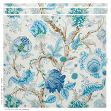 Load image into Gallery viewer, Schumacher Indian Arbre Wallpaper / Peacock &amp; Emerald