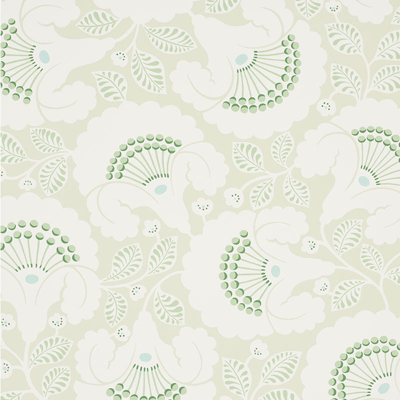 Schumacher Jackie Wallpaper / Leaf