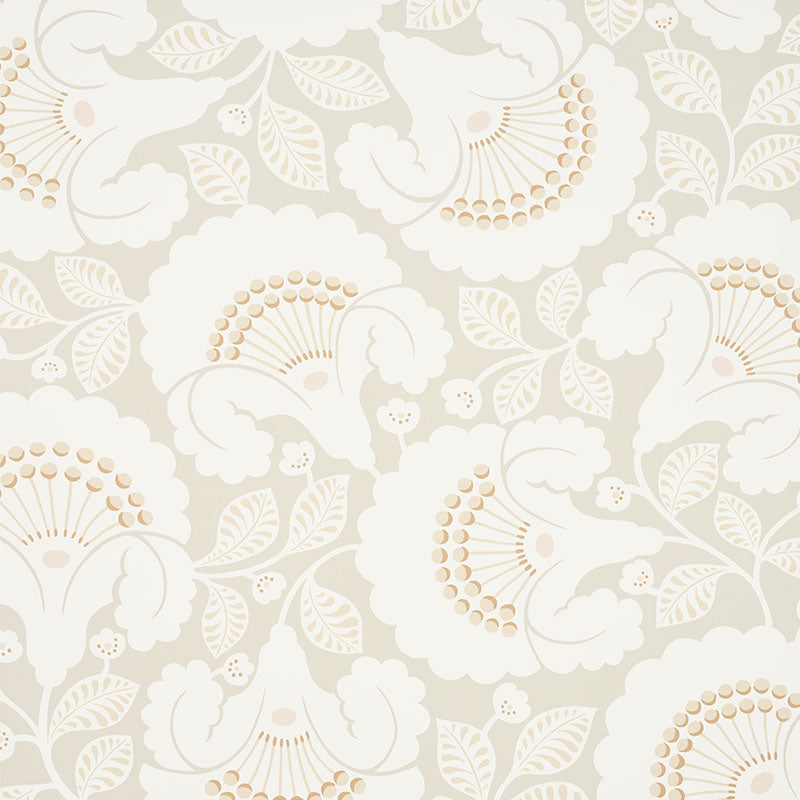 Schumacher Jackie Wallpaper / Neutral