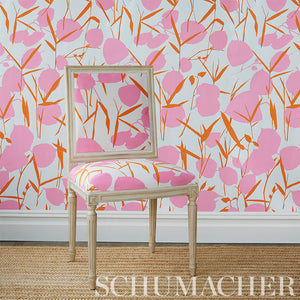 Schumacher Joan Wallpaper / Pink