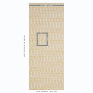 Schumacher Lani Wallpaper / Gold