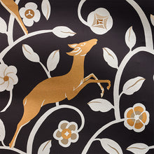 Load image into Gallery viewer, Schumacher Les Gazelles Au Bois Vinyl Wallpaper / Noir