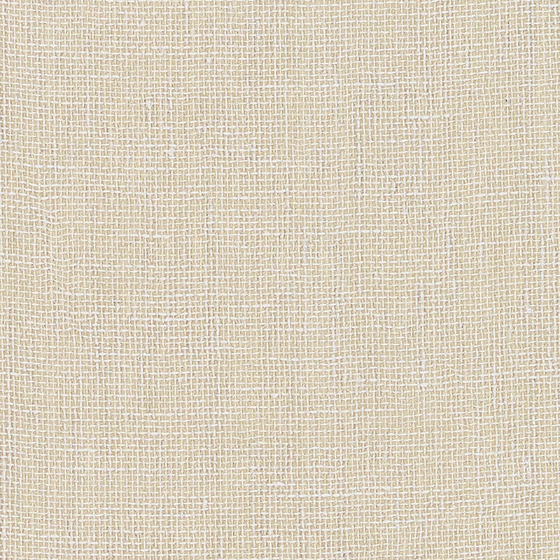 Schumacher Linen Gesso Wallpaper / Cream