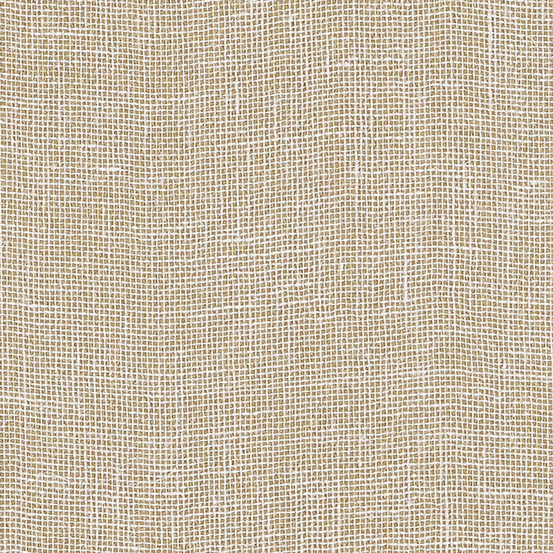 Schumacher Linen Gesso Wallpaper / Gilt
