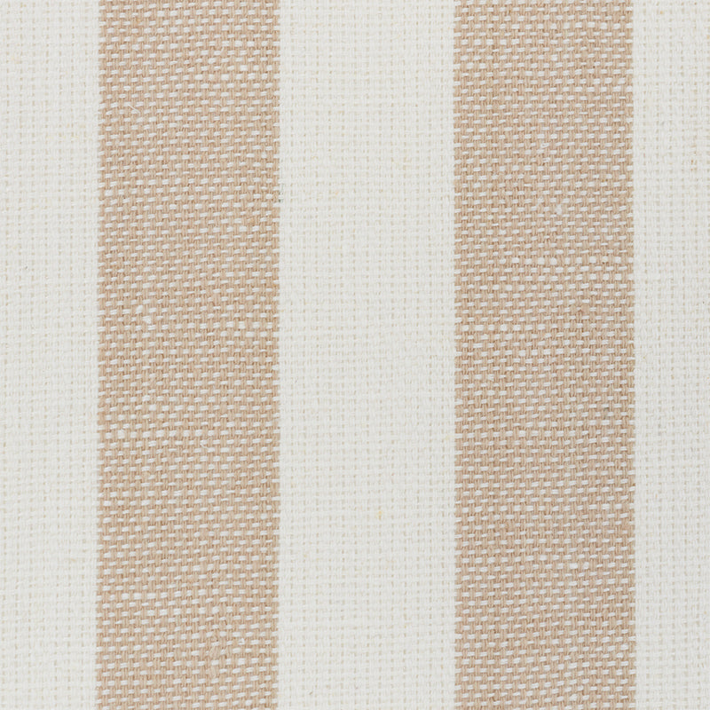 Schumacher Linen Stripe Wallpaper / Sand