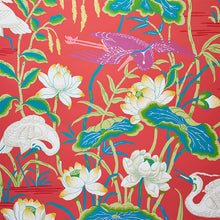 Load image into Gallery viewer, Schumacher Lotus Garden Wallpaper / Red