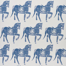 Load image into Gallery viewer, Schumacher Marwari Horse Wallpaper / Navy