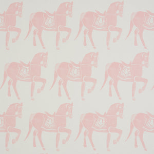 Schumacher Marwari Horse Wallpaper / Pink