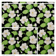 Load image into Gallery viewer, Schumacher Nasturtium Wallpaper / Noir