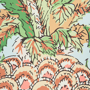 Schumacher Pineapples Wallpaper / Sky