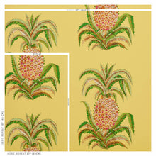 Load image into Gallery viewer, Schumacher Pineapples Wallpaper / Yellow