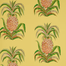 Load image into Gallery viewer, Schumacher Pineapples Wallpaper / Yellow