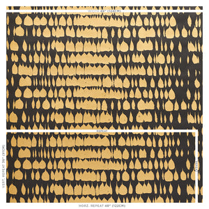 Schumacher Queen of Spain Wallpaper / Gold