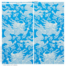 Load image into Gallery viewer, Schumacher Ruan Dragon Damask Wallpaper / Blue