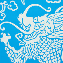 Load image into Gallery viewer, Schumacher Ruan Dragon Damask Wallpaper / Blue