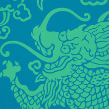 Load image into Gallery viewer, Schumacher Ruan Dragon Damask Wallpaper / Peacock