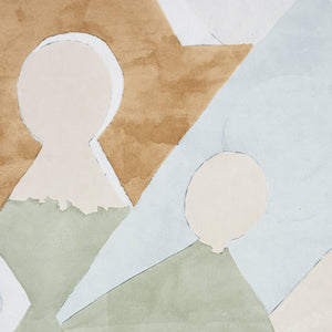 Schumacher Steps Wallpaper / Sky & Saddle