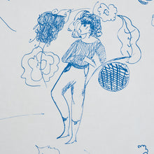 Load image into Gallery viewer, Schumacher Toile De Femmes Wallpaper / Indigo