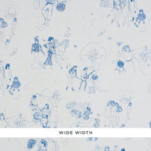 Load image into Gallery viewer, Schumacher Toile De Femmes Wallpaper / Indigo