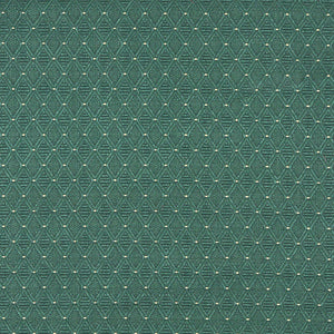 Essentials Heavy Duty Mid Century Modern Scotchgard Upholstery Fabric Sea Green Geometric Diamond / Emerald