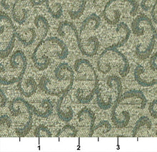 Load image into Gallery viewer, Essentials Heavy Duty Mid Century Modern Scotchgard Upholstery Fabric Sea Green Paisley / Celadon