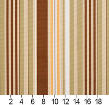 Load image into Gallery viewer, Essentials Sienna Salmon Beige Coral White Stripe Upholstery Drapery Fabric