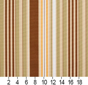 Essentials Sienna Salmon Beige Coral White Stripe Upholstery Drapery Fabric