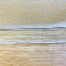 Load image into Gallery viewer, Silk Dupioni Semi Sheer Aqua Blue Beige Pale Sage Green Peach Fabric