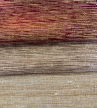 Load image into Gallery viewer, Silk Dupioni Textured Semi Sheer Rusty Brown/Gold Beige Drapery Fabric FB-SSD