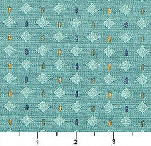 Load image into Gallery viewer, Essentials Upholstery Drapery Small Diamond Fabric / Turquoise