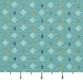 Essentials Upholstery Drapery Small Diamond Fabric / Turquoise