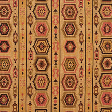 Load image into Gallery viewer, Essentials Southwestern Tribal Upholstery Fabric Brown Pink Beige / Tiki Santa Fe