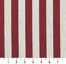 Load image into Gallery viewer, Essentials Heavy Duty Stripe Upholstery Fabric / Burgundy White