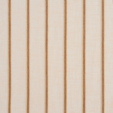 Load image into Gallery viewer, Essentials Sheer Fade Resistance Performance Drapery Stripe Fabric Beige Brown / Oatmeal