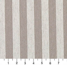 Load image into Gallery viewer, Essentials Heavy Duty Upholstery Stripe Fabric / Beige White