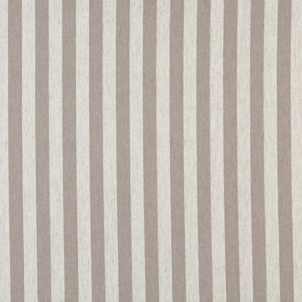 Essentials Heavy Duty Upholstery Stripe Fabric / Beige White