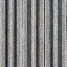 Load image into Gallery viewer, Essentials Upholstery Stripe Fabric Black Gray Silver / CB700-127