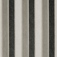 Load image into Gallery viewer, Essentials Heavy Duty Stripe Upholstery Fabric / Black Gray White